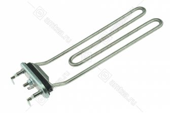 ТЭН (нагреватель) L=250 мм, 2000W, изогнутый без отверстия стиральной машины Gorenje