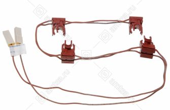 Кнопки эл.поджига в сборе (гирлянда) плиты Indesit, Ariston