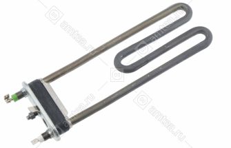 ТЭН (нагреватель) L=215 мм, 1700W, прямой с отверстием Thermowatt стиральной машины