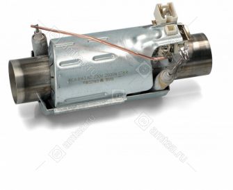 ТЭН (нагреватель) L=145 мм, 2000W, D=32 мм проточный IRCA посудомоечной машины Electrolux, Zanussi, AEG