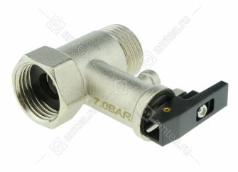 Предохранительный (обратный) клапан с рычажком водонагревателя 1/2