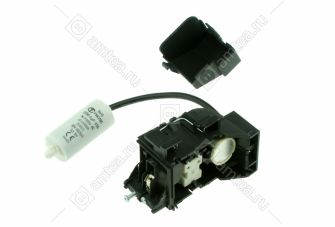 Клеммный узел в сборе (пусковое реле, РКТ-9, конденсатор) холодильника Атлант