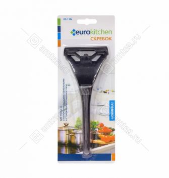 Скребок для чистки стеклокерамики, черный Eurokitchen