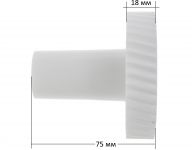 Шестерня (большая) мясорубки Zelmer, Bosch, Philips, Bork, Benaton, Cameron 