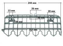 Стойка для чашек (верхняя длинная) посудомоечной машины Bosch, Neff