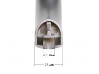 Ручка двери холодильника Bosch, Siemens (неоригинал, комплект 2 шт)
