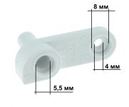 Упор двери нижний (левый) холодильника Indesit, Ariston, Stinol