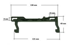 Крючок (двойной) двери СВЧ печи Samsung