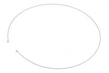 Хомут наружный (стяжка) манжеты люка стиральной машины Атлант