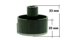 Ручка регулировки конфорки плиты Gefest черная