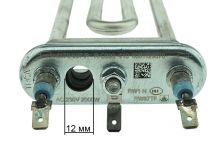 ТЭН (нагреватель) L=240 мм, 2000W, прямой с отверстием стиральной машины Bosch, Siemens