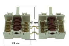 Переключатель режимов сдвоенный духовки Gorenje, Asko, Mora (7 позиционный)