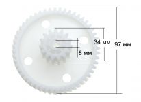 Шестерни (комплект 3 шт.) мясорубки Бриз, Аксион
