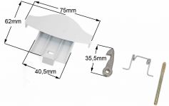 Ручка люка (комплект) стиральной машины Indesit, Ariston