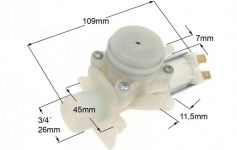 Клапан залива воды стиральной машины Electrolux, Zanussi