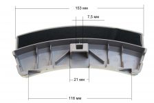 Ручка люка (серебристая, серая) стиральной машины Samsung