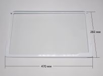 Полка стеклянная с обрамлением холодильника Атлант