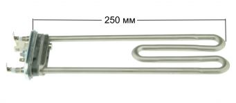 ТЭН (нагреватель) L=250 мм, 1950W, прямой с датчиком стиральной машины Beko, Candy