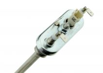 ТЭН (нагреватель) L=250 мм, 1950W, прямой с датчиком стиральной машины Beko, Candy